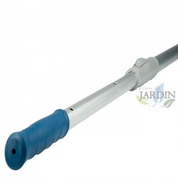 Telescopic aluminum pool handle 1.8 + 1.8 meters, wing nut fixing