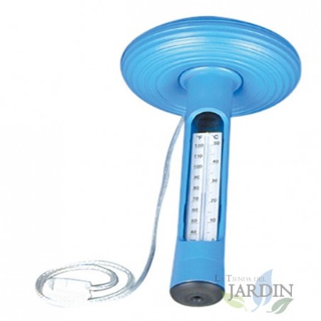 Thermomètre tubuleire flottant pour piscine, Thermomètre à balle flottant, bleu