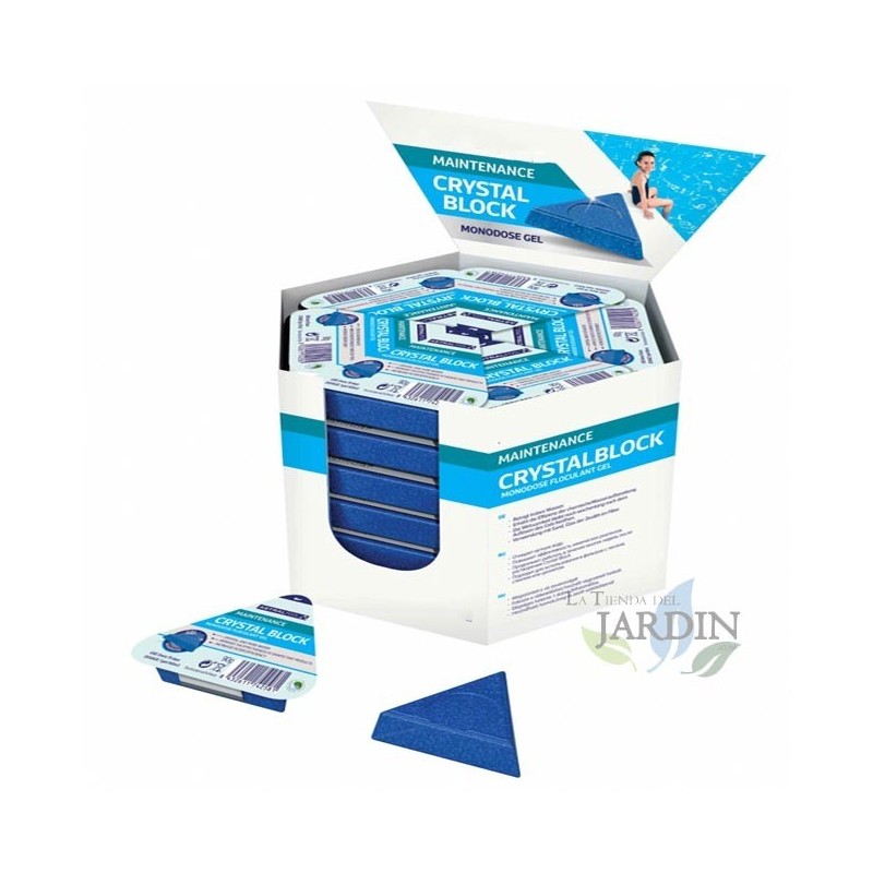 Flocculant gel in 36 single doses