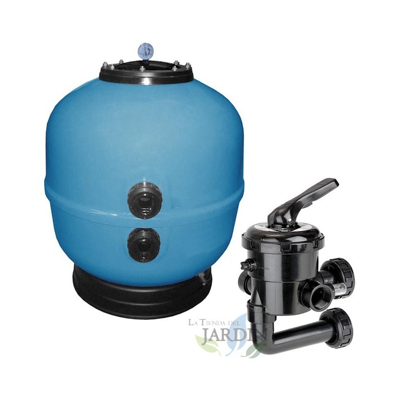 Kit de filtre purificateur de piscine 1 1/2'' avec valve sélectrice incluse, modèle au choix	