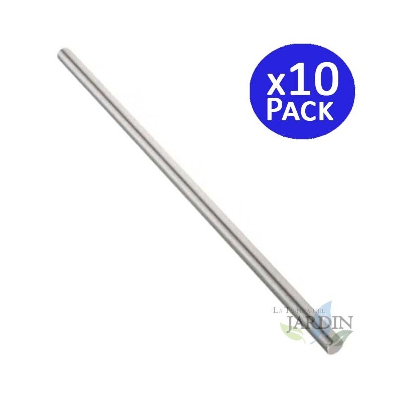 10 Stück Metallstab 8 mm, Länge 1,2 Meter 10 Stück Metallstab 8 mm, Länge 1,2 Meter