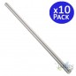 Lot de 10 Tige métallique de 8 mm, longueur 1,2 mètre. Pour installation d'arroseurs Lot de 10 Tige métallique de 8 mm, longueur 1,2 mètre. Pour installation d'arroseurs