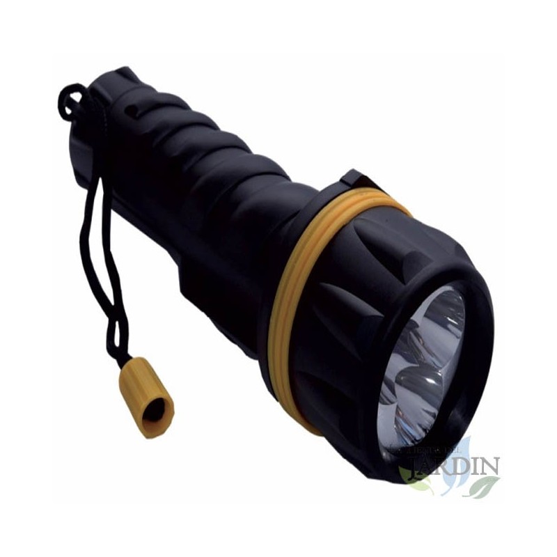 Lanterna de plástico à prova de chuva com 3 LEDs | Luz portátil e impermeável para uso externo