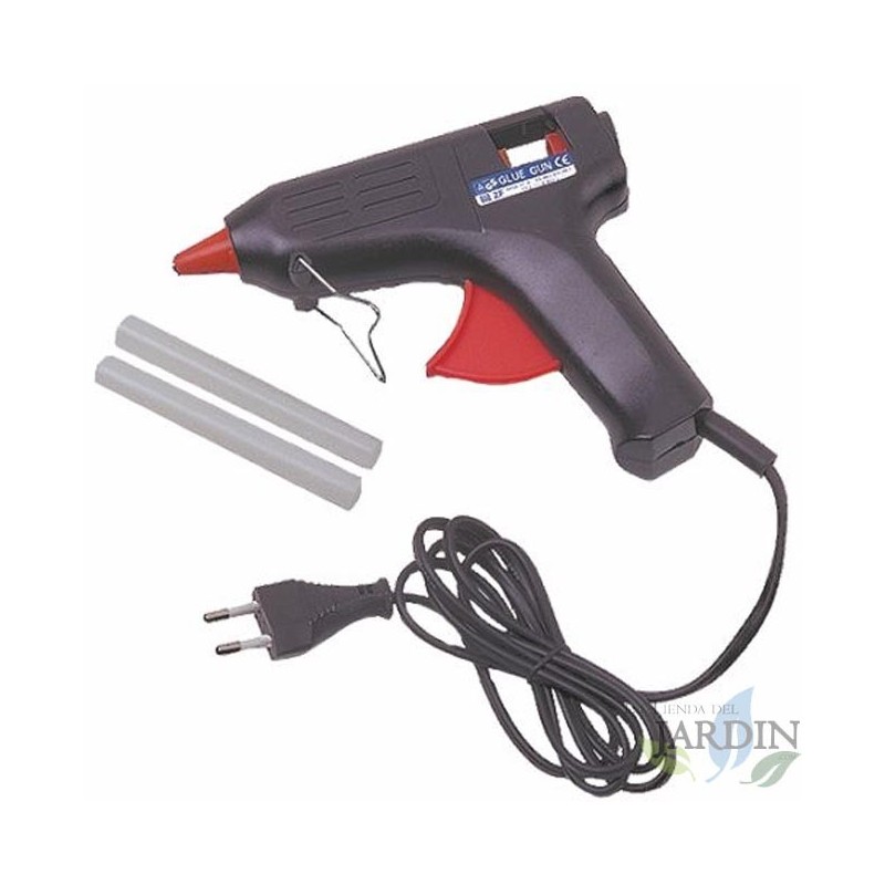 Pistola de cola quente de 60 W com 2 bastões, pistola de cola elétrica de aquecimento rápido para reparo Pistola de cola quente de 60 W com 2 bastões, pistola de cola elétrica de aquecimento rápido para reparo