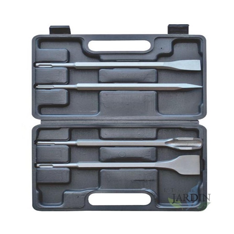 Kit of 4 chisels and pointers