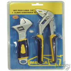 Kit alicate bico de papagaio e chave ajustável