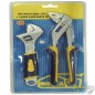 Kit alicate com bico de papagaio e chave ajustável, kit alicate, ferramentas manuais Kit alicate com bico de papagaio e chave ajustável, kit alicate, ferramentas manuais