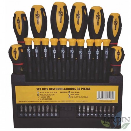 Kit 36 ​​pieces and screwdrivers