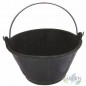 Seau de chantier en caoutchouc naturel noir, 10 litres, 32 x 22,5 cm, seau de chantier résistant