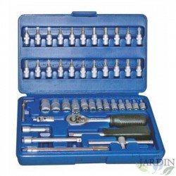 Bits and sockets case 46 pieces