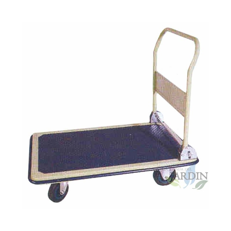 Carrello con piattaforma pieghevole 74x48, carico massimo 150 kg