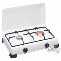 2-burner gas stove, adjustable burner