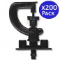 Microirrigatori rotanti a 360° per giardino e orto | Confezione da 200 irrigatori a spruzzo | Raggio fino a 2,8 m Microirrigatori rotanti a 360° per giardino e orto | Confezione da 200 irrigatori a spruzzo | Raggio fino a 2,8 m