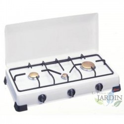 3-burner gas stove, adjustable burner