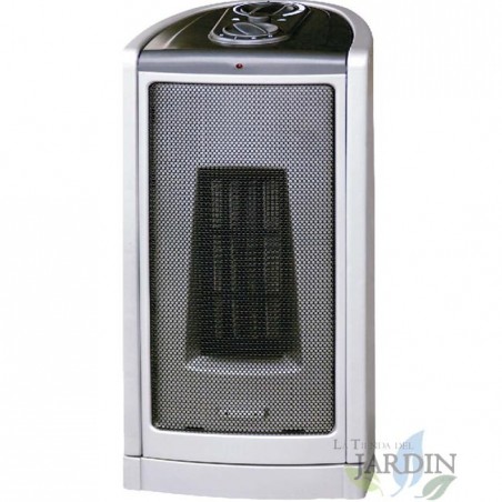 Radiateur soufflant céramique avec thermostat réglable 1500W, noir