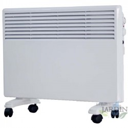 Adjustable white convector heater 750W-1500W