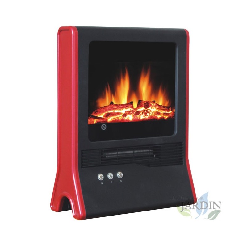 Chimenea eléctrica Luxury 1000W-2000W, 42x22x53 cm, estilo elegante y calefacción eficiente Chimenea eléctrica Luxury 1000W-2000W, 42x22x53 cm, estilo elegante y calefacción eficiente