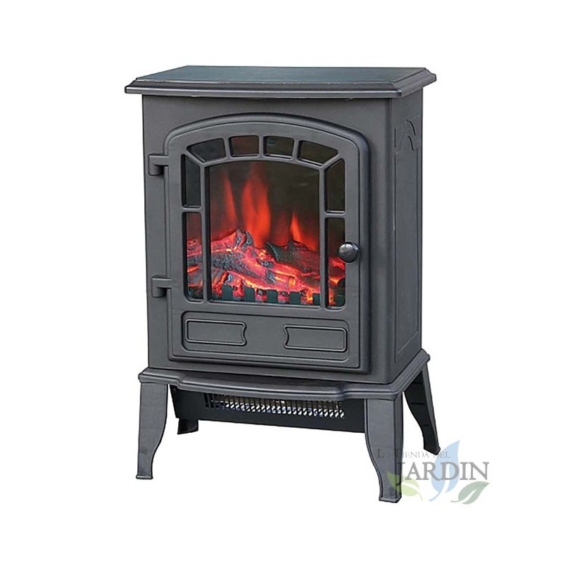 Cheminée électrique Style 2000W avec effet flamme et feu avec arrêt de sécurité, Double système de sécurité, 39x24x57 cm Cheminée électrique Style 2000W avec effet flamme et feu avec arrêt de sécurité, Double système de sécurité, 39x24x57 cm