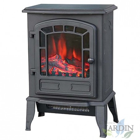Lareira elétrica estilo 2000W 39x24x57 cm