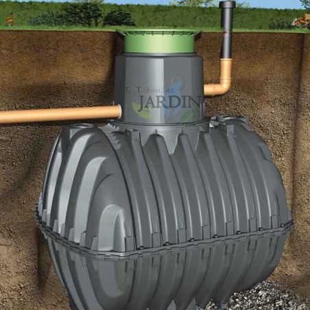 Unterirdische Klärgrube 6500 Liter, empfohlen für 12 bis 14 Personen