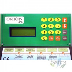Programador fertirrigación riego agricola 220VAC, salida 24V, 8 estaciones
