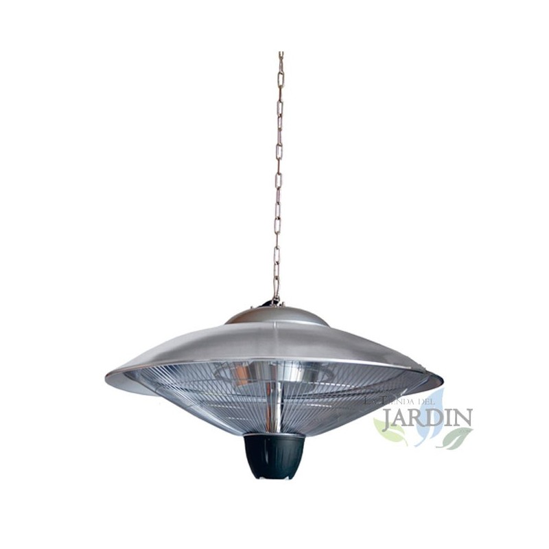 Chauffage Radiante Plafond Infrarouge extérieur 2400W + Télécommande, 60cm, acier inoxidable