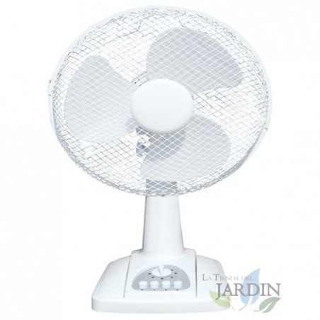 Ventilateur de Bureau, Ventilateur de table 40cm, 45W, blanc