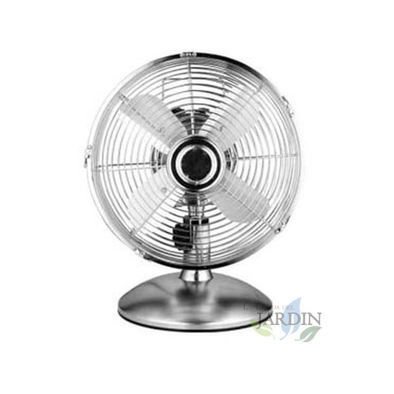 Ventilador de mesa prateado 40W 30 cm