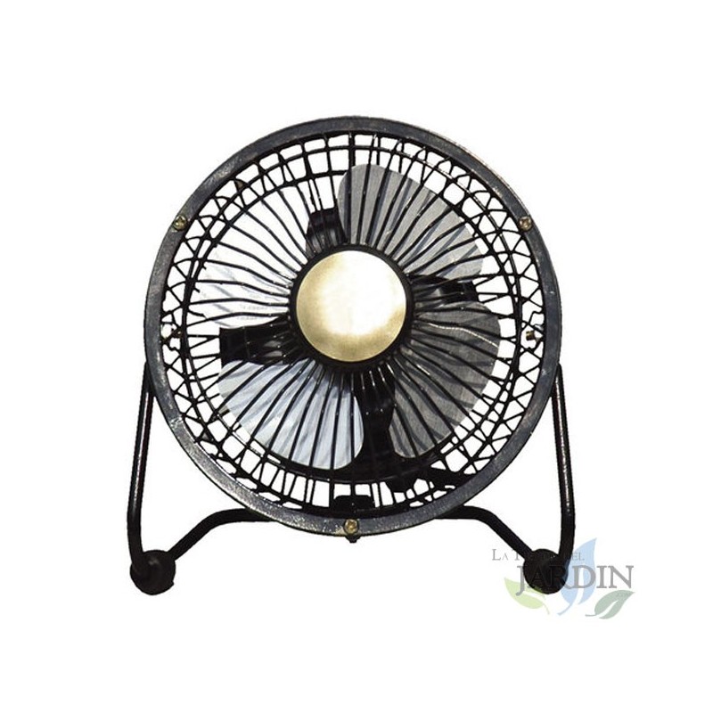 Ventilateur de Bureau, Ventilateur de table silencieux 15W, 10 cm noir