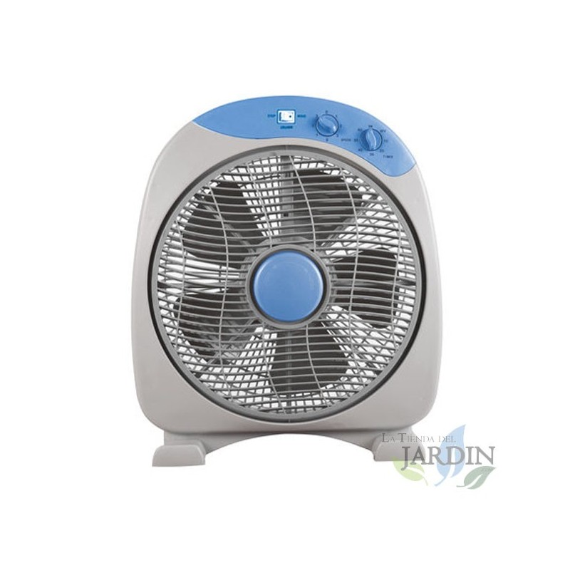 Ventilateur de sol oscillant de 30cm, 40W, 3 vitesses