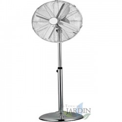 Elegante ventilador de pé de 3 velocidades, 60 W e 40 cm