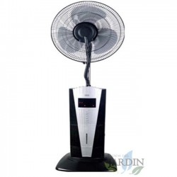 Ventilatore nebulizzatore 3 velocità 100W 40cm, 1,4 litri