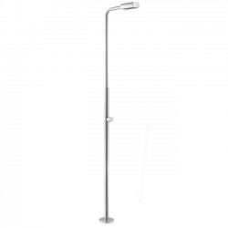 Designer stainless steel pool shower