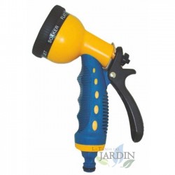 Plastic watering gun with 7 positions