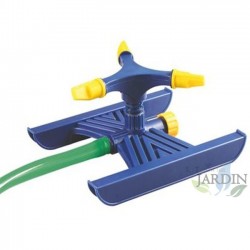 Circular gardening sprinkler, radius 7.5 m, includes base