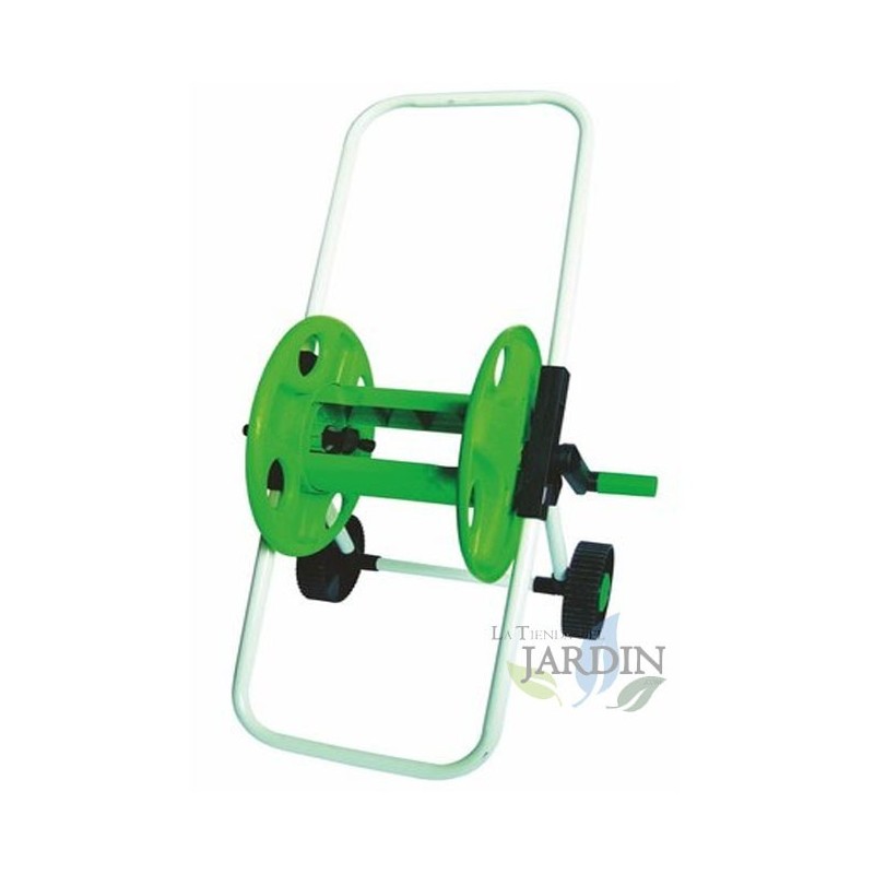 Irrigation hose reel cart. Can reel up to 45m of 1/2" hose.