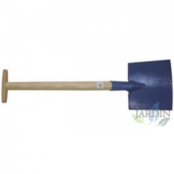 Pala da giardino 26 cm x 1 metro, manico in legno