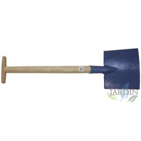 Pala da giardino 26 cm x 1 metro, manico in legno