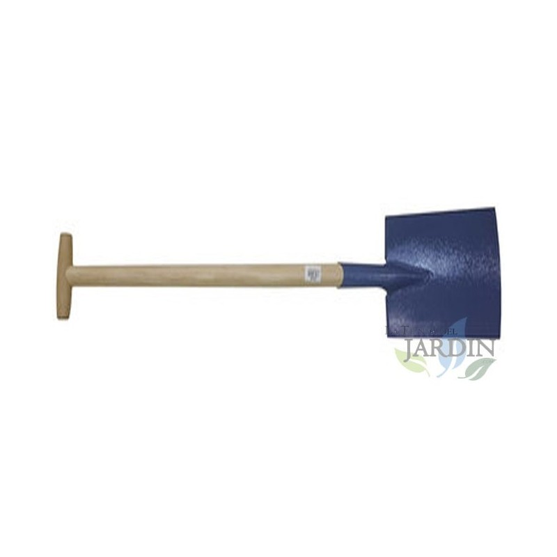 Pala da giardino 26 cm x 1 metro, manico in legno