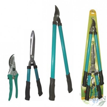 Kit especial de tesouras de poda para jardim: lâmina reta, tesoura de poda e tesoura manual - tudo em um para jardinagem