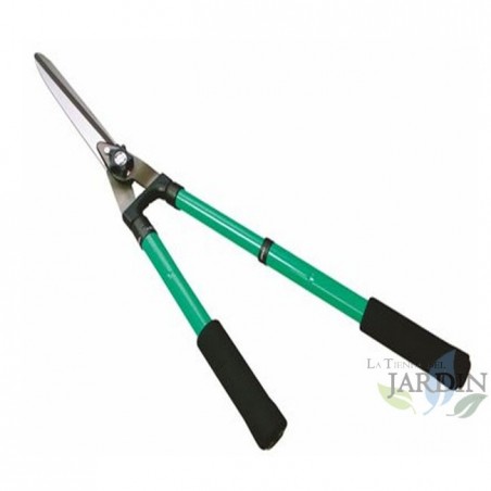 Telescopic hedge trimmer, supplied with hanger