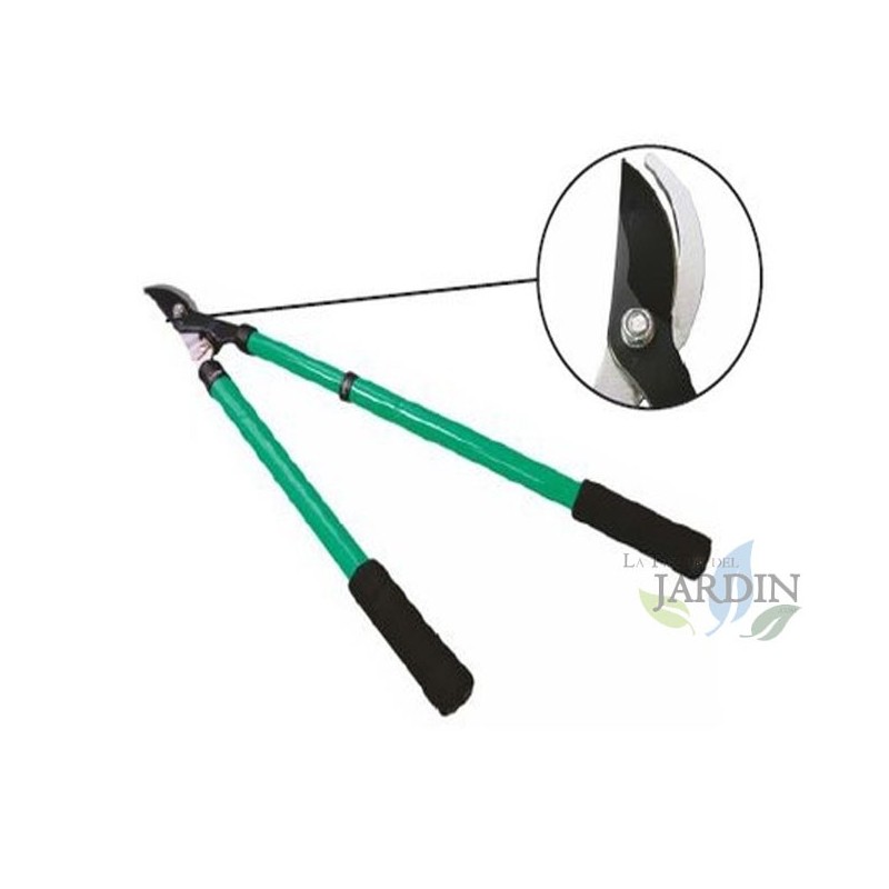Tijera de Poda Telescópica a Dos Manos, con Colgador - Mayor control para poda de ramas gruesas