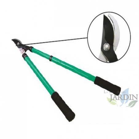 Tijera de Poda Telescópica a Dos Manos, con Colgador - Mayor control para poda de ramas gruesas