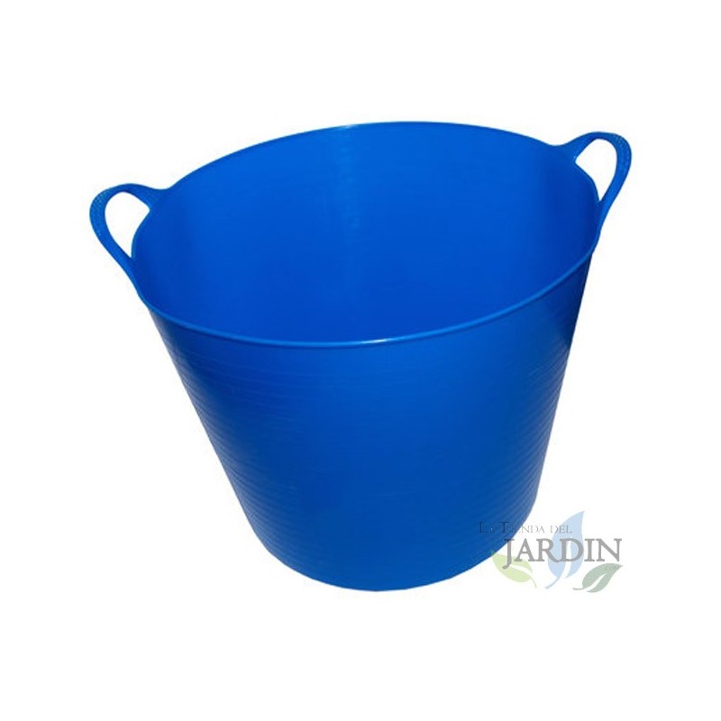 Bassine Souple, Seau de jardinage bleue, Grand modèle 35 litres