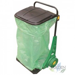 Garden leaf collector cart