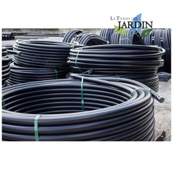 Tuyau d'arrosage PE 63mm 50m, 4 bar, polyéthylène agricole 63 mm noir 