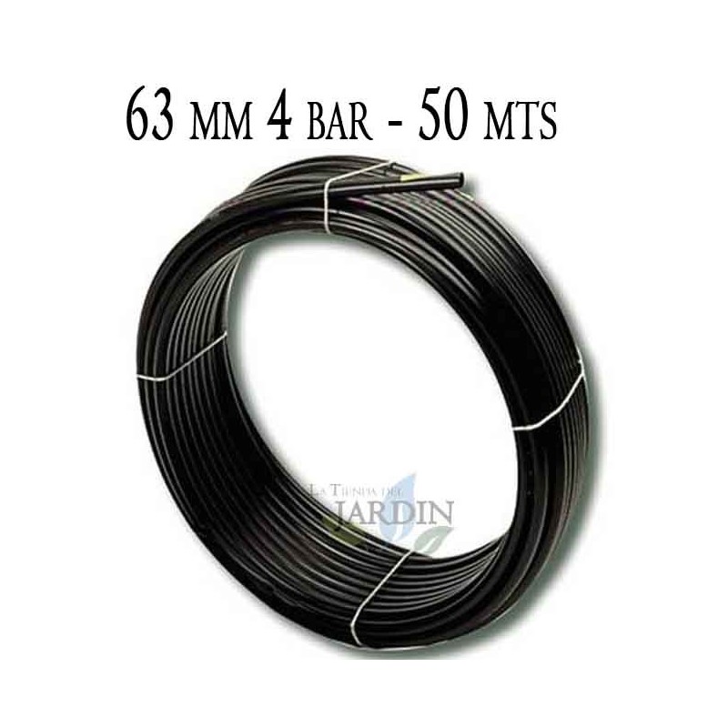 Agricultural Polyethylene Pipe 63mm 4 bar 50 mt black Agricultural Polyethylene Pipe 63mm 4 bar 50 mt black