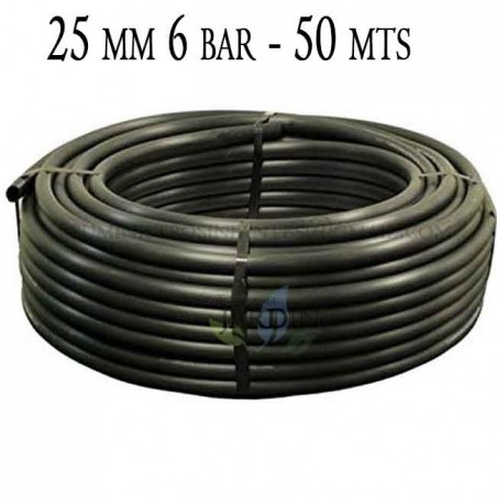 Tuberia Polietileno 25mm | Tuberia Agricola 25mm 6 bar 50 metros | Tuberia Riego 25mm | Manguera de riego 25 mm
