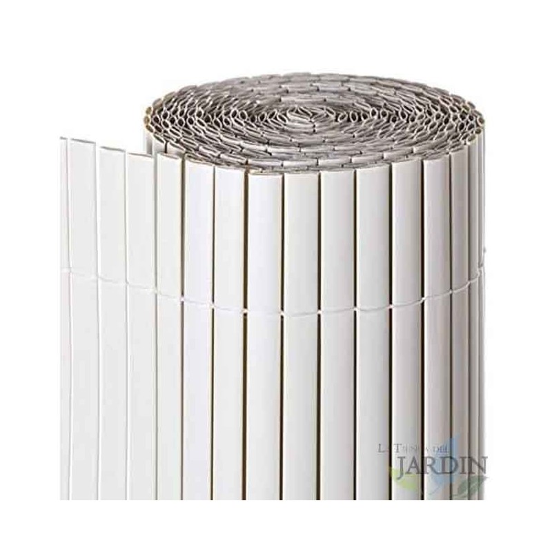 Cañizo PVC Blanco | Cañizo Ocultacion PVC Doble Cara 1 x 3 metros | Valla Privacidad Pantalla PVC | Valla Decoracion Exterior Cañizo PVC Blanco | Cañizo Ocultacion PVC Doble Cara 1 x 3 metros | Valla Privacidad Pantalla PVC | Valla Decoracion Exterior