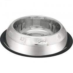 Non-slip stainless steel pyramid dog feeder